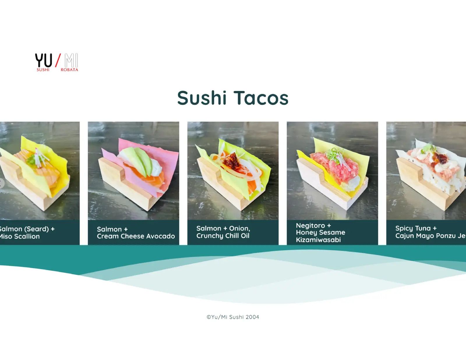 SUSHI TACOS メニュー